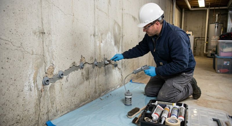 Basement Crack Repair in Ponte Vedra Beach, FL