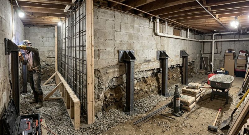 Basement Stabilization in Ponte Vedra Beach, FL