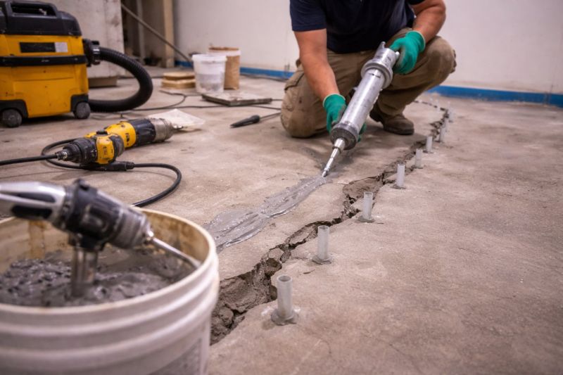 Cracked Basement Floor Repair in Ponte Vedra Beach, FL