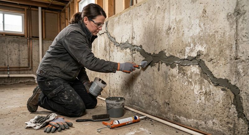 Cracked Basement Floor Repair in Ponte Vedra Beach, FL