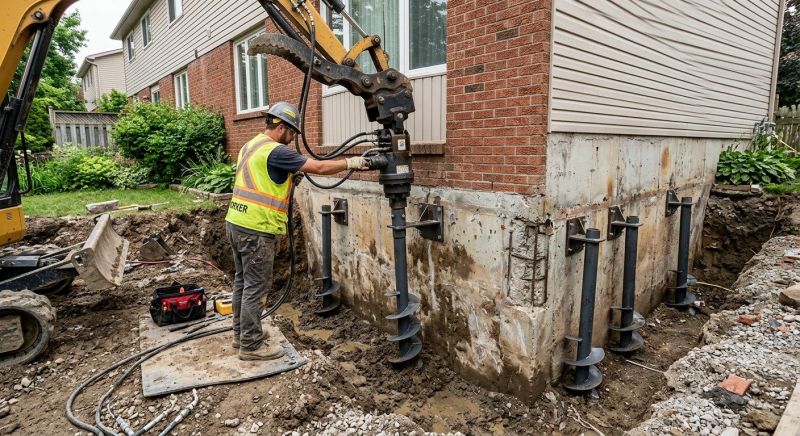 Helical Pile Installation in Ponte Vedra Beach, FL